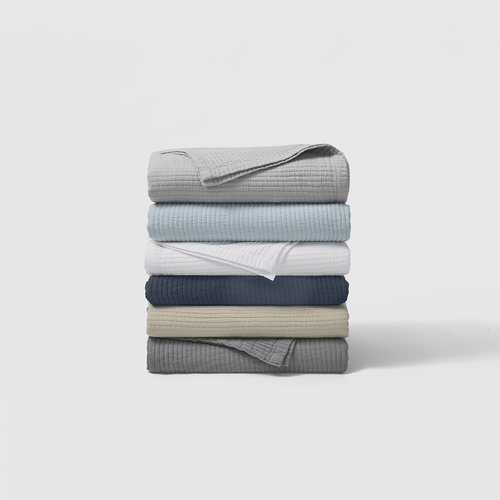 Textured Cotton Coverlet