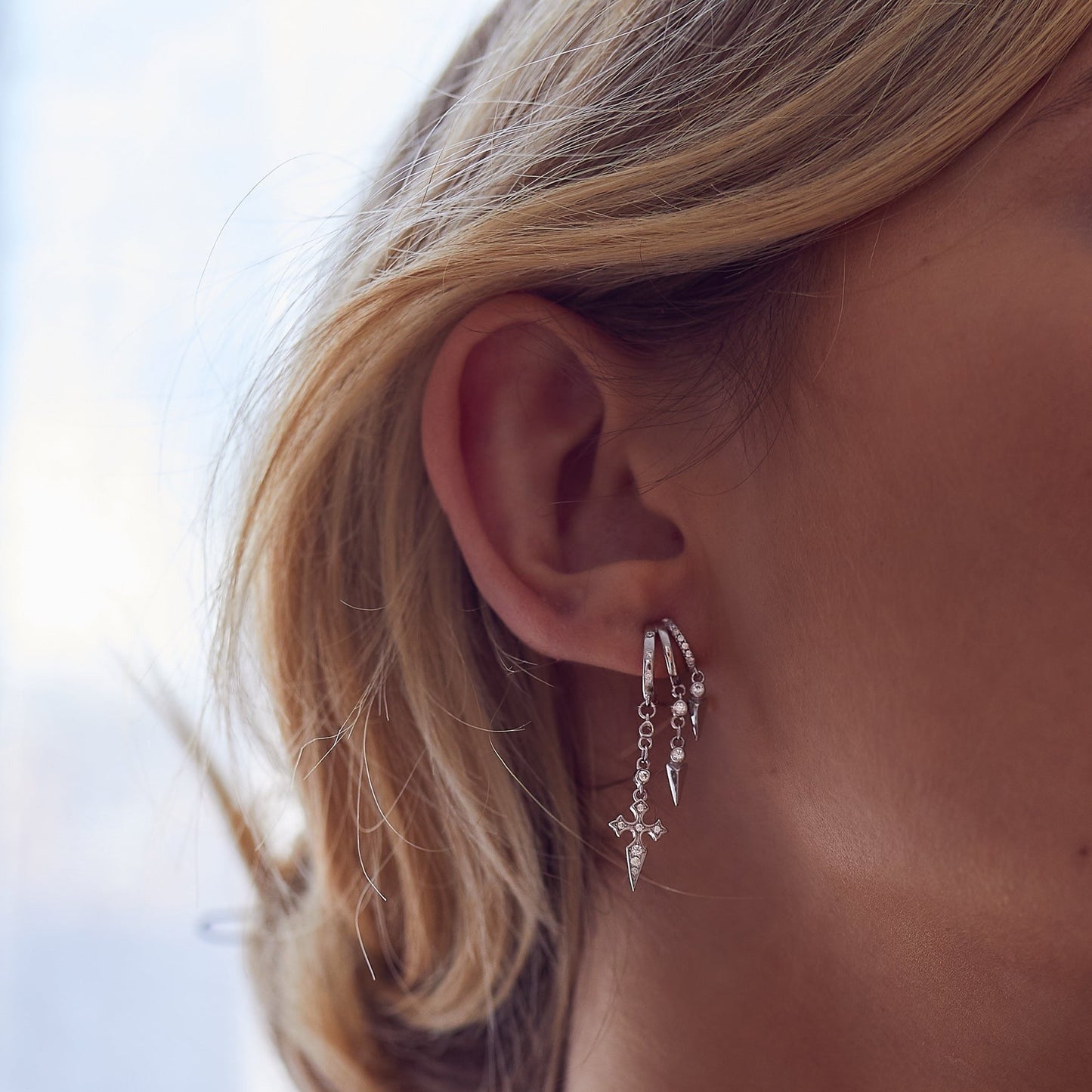Naxos Cross Illusion Earrings