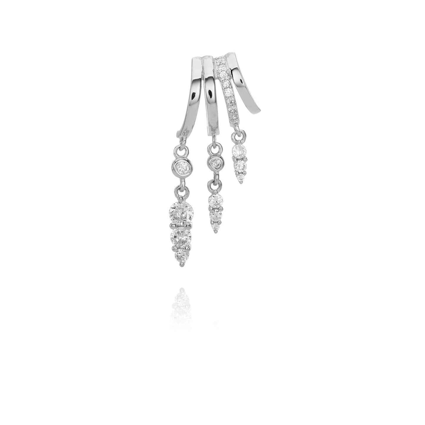 Cleo Hoop Illusion Earrings