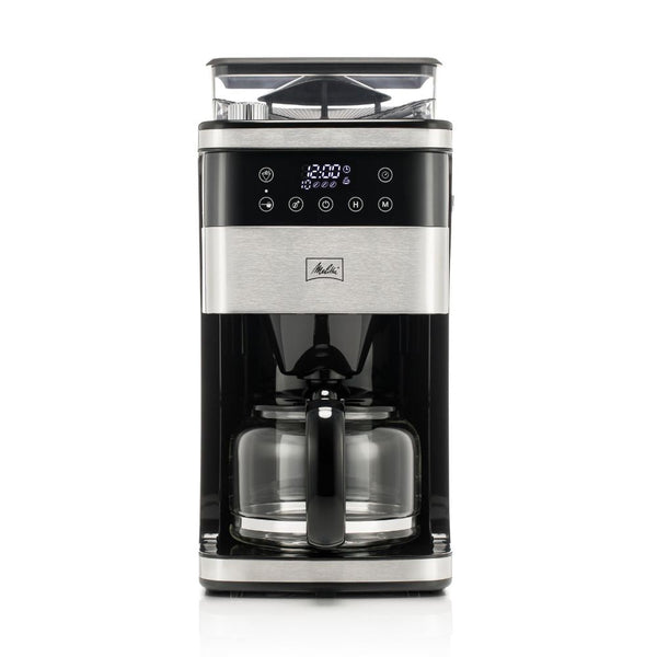 Melitta® Aroma Fresh™ Plus 10-Cup Grind & Brew Coffee Maker | Auto Drip, Programmable | Built-in Conical Grinder | Black