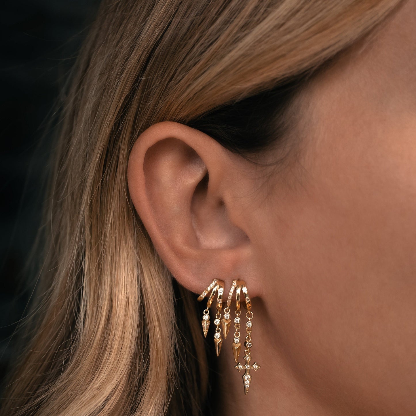 Naxos Cross Illusion Earrings
