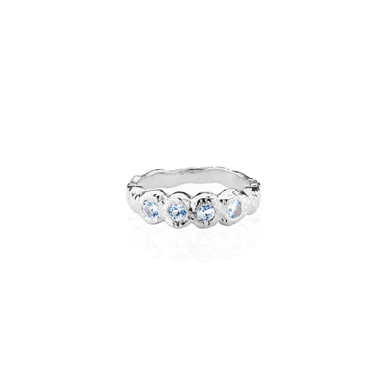 Juno Molten Hammered Topaz Ring