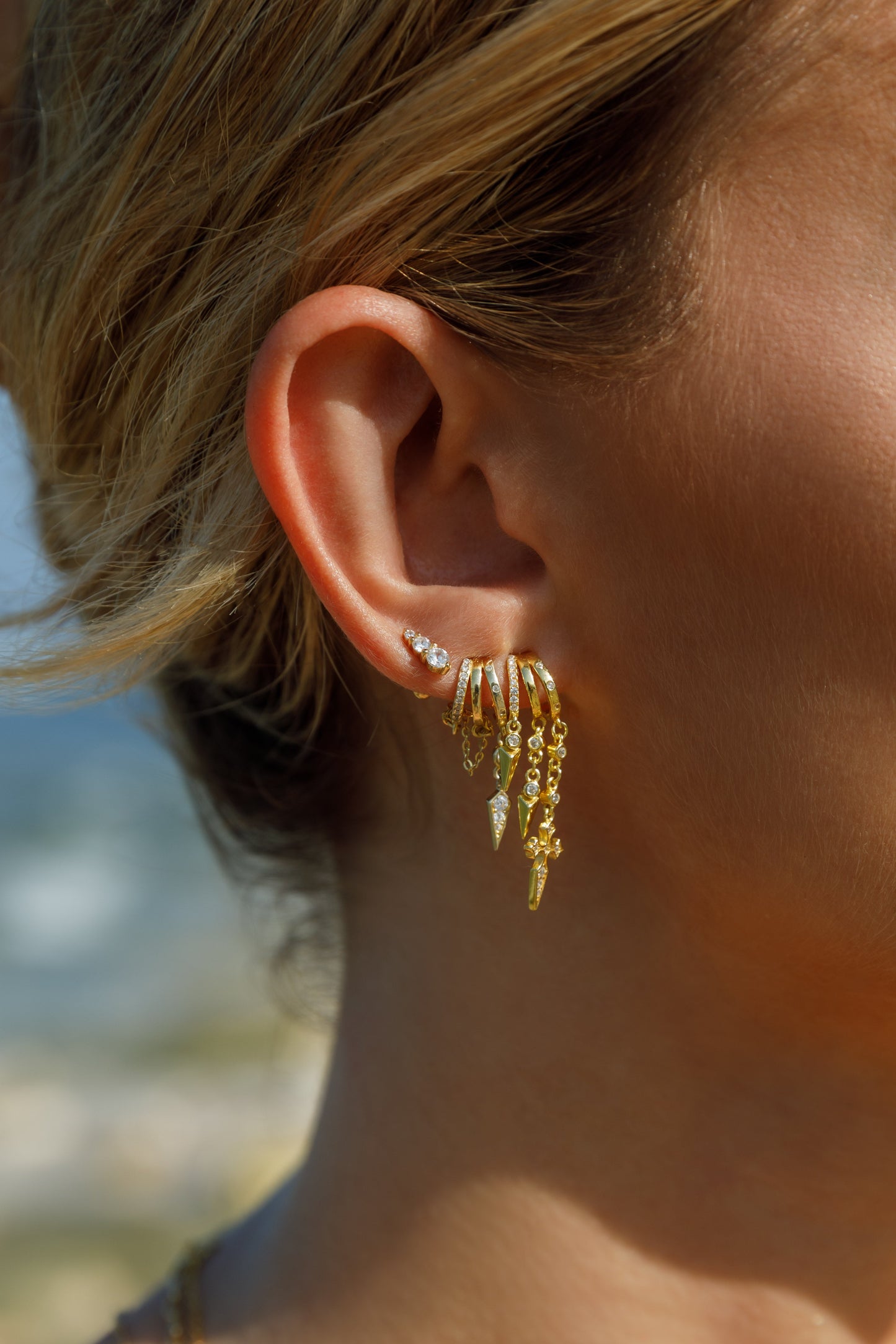 Naxos Cross Illusion Earrings
