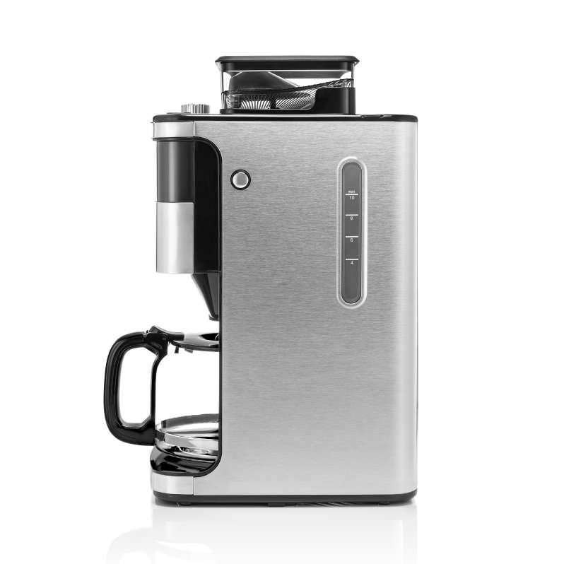 Melitta® Aroma Fresh™ Plus 10-Cup Grind & Brew Coffee Maker | Auto Drip, Programmable | Built-in Conical Grinder | Black