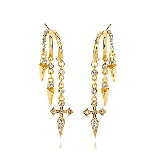 Naxos Cross Illusion Earrings