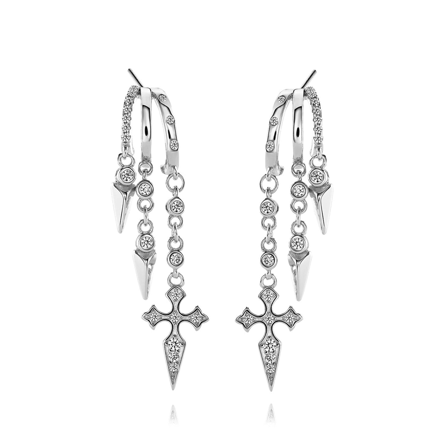 Naxos Cross Illusion Earrings