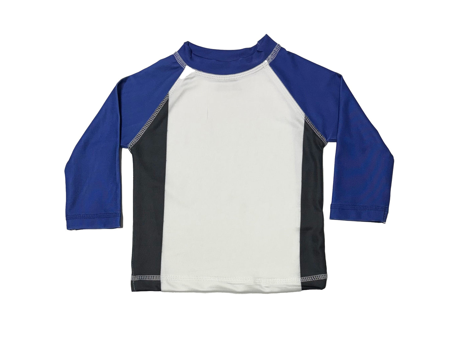 😎 Baby Swim Long Sleeve Rash Guard - Cobalt/Black
