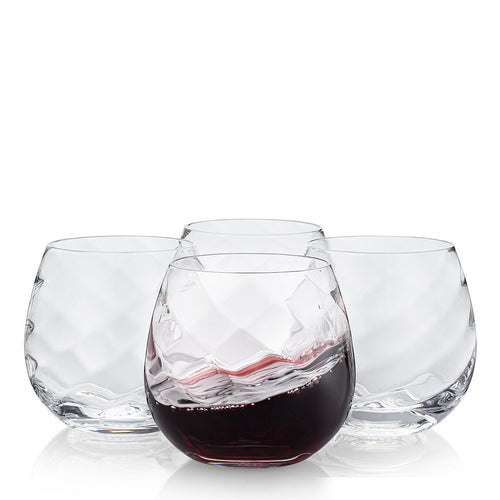 Stemless Aerating Red Wine Glasses