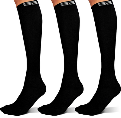 3-pair Compression Socks (15-20mmHg)