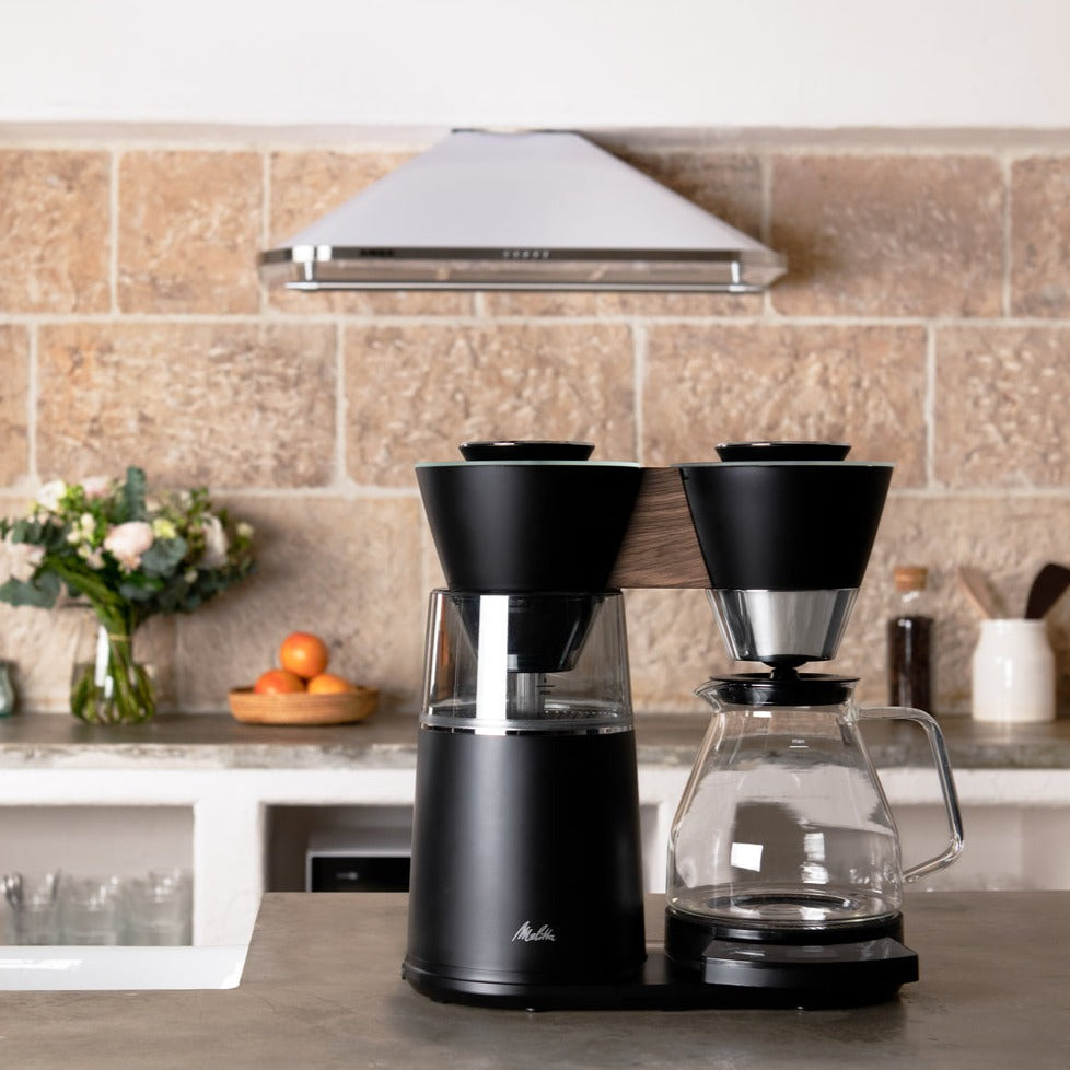 Melitta® Vision™ 12-Cup Luxe Drip Coffee Maker | Painted Black | Auto, Programmable