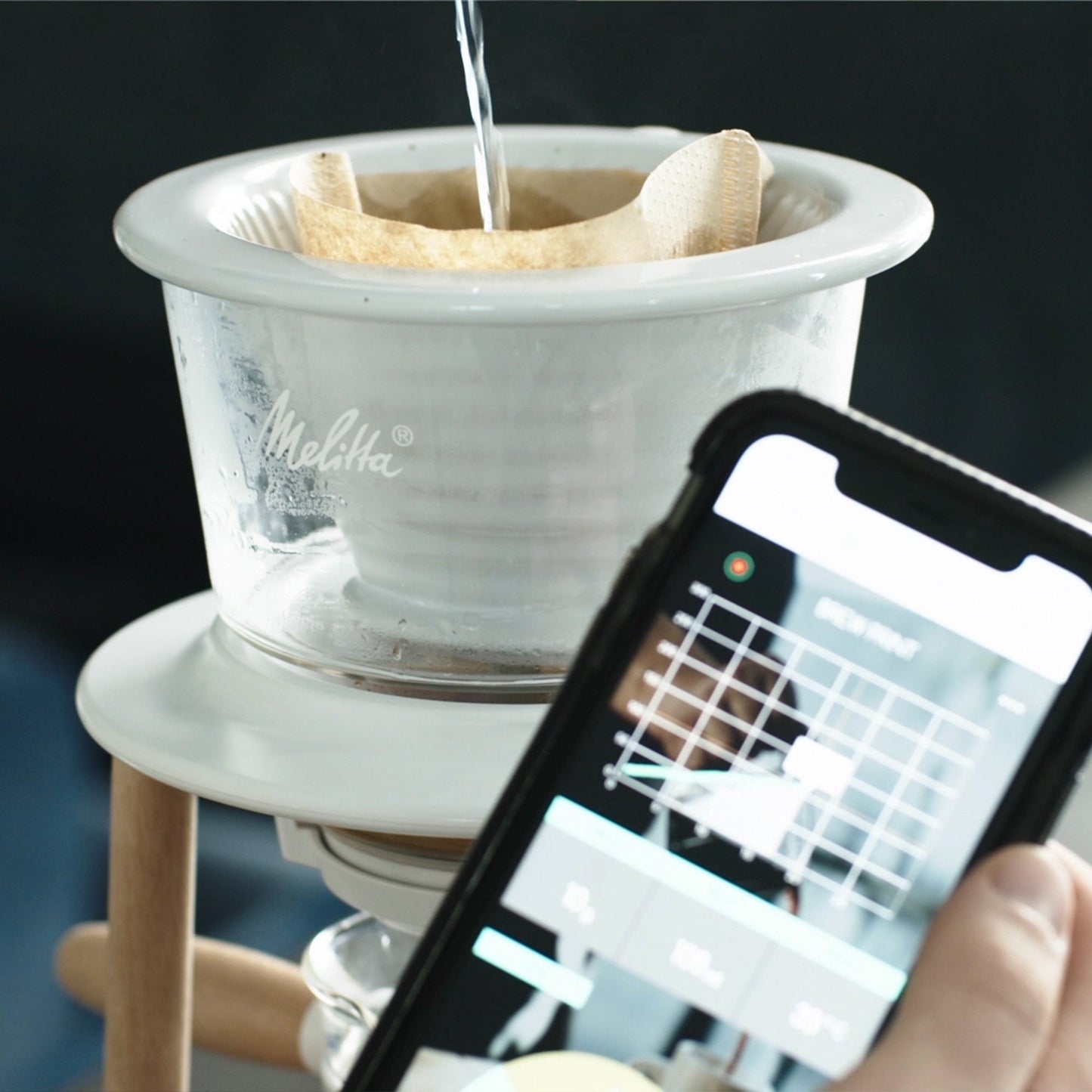Melitta® SENZ V™ Pour-Over™ Connected Coffee System | Bluetooth | Wabilogic App | White