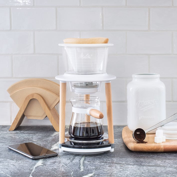 Melitta® SENZ V™ Pour-Over™ Connected Coffee System | Bluetooth | Wabilogic App | White