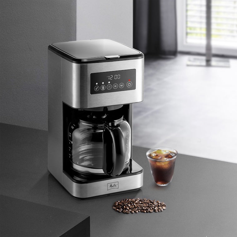 Melitta® Aroma Tocco™ Plus 12-Cup Iced Drip Coffee Maker w/ Glass Carafe | Programmable, Hot & Iced | Black