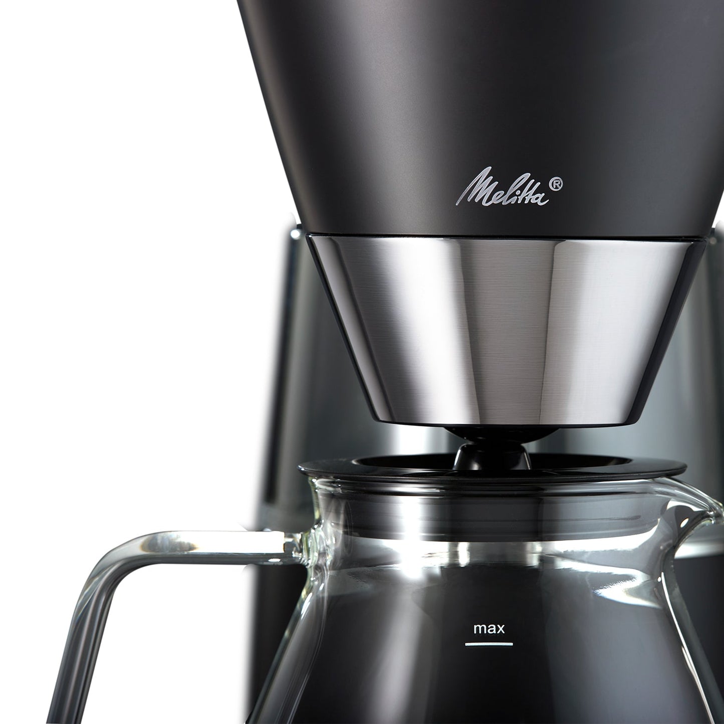Melitta® Vision™ 12-Cup Luxe Drip Coffee Maker | Painted Black | Auto, Programmable