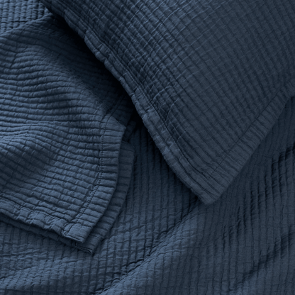 Textured Cotton Coverlet & Shams Set