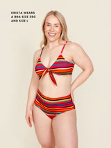 Front Tie Top in Boardwalk