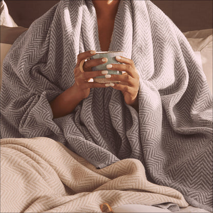 Luxe Cashmere Wool Throw