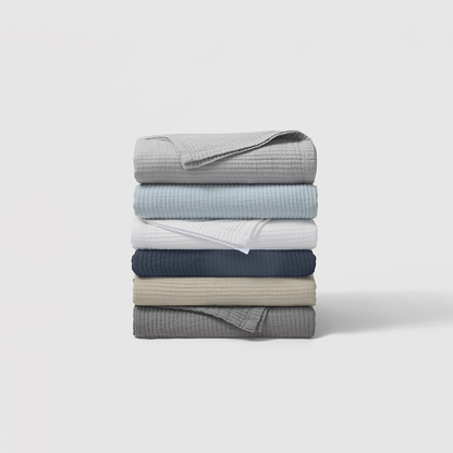 Textured Cotton Coverlet