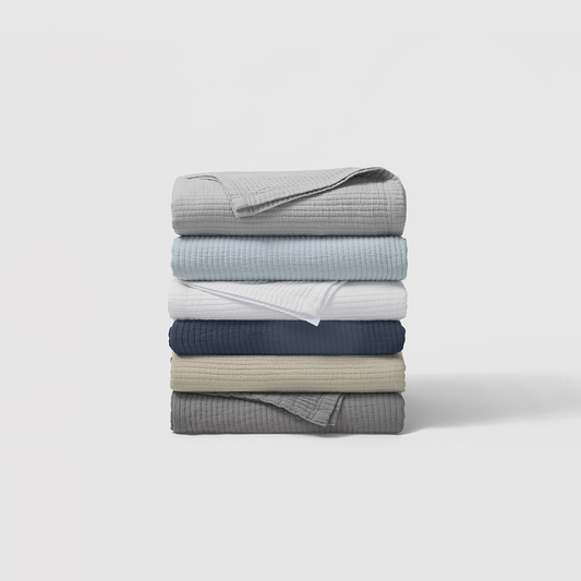 Textured Cotton Coverlet