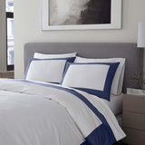Reversible Color Block Sateen Duvet Cover & Shams Set
