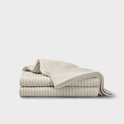 Cotton Ribbed Oversized Throw