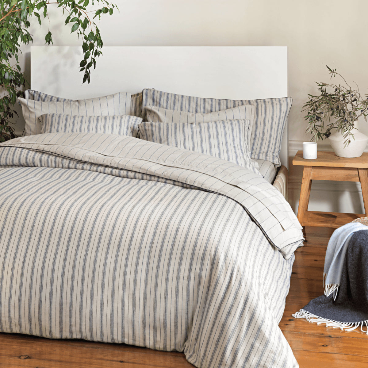 Brushed Cotton Pillowcase Pair