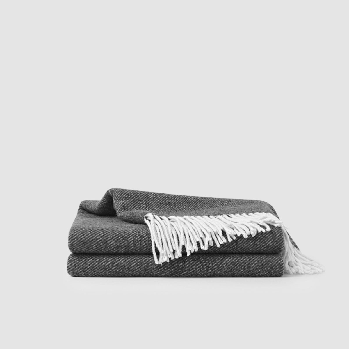 Wool Fringe Throw