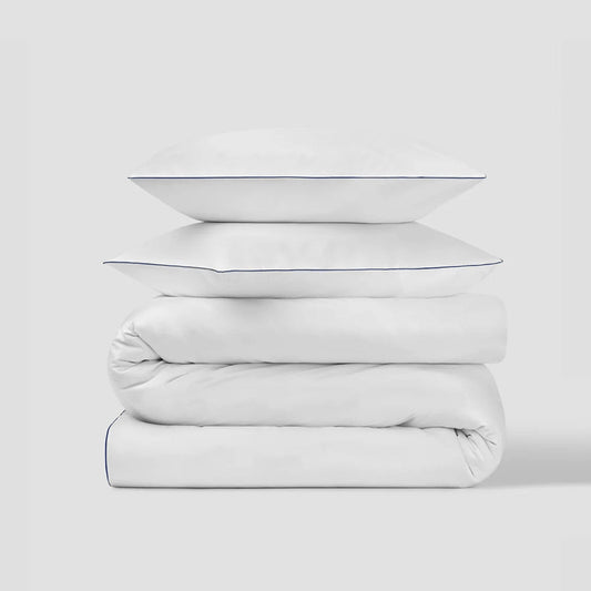 Turin Piped Edge Duvet Cover & Shams Set