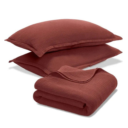 Four Layer Coverlet & Shams Set