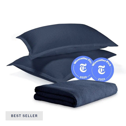 Textured Cotton Coverlet & Shams Set