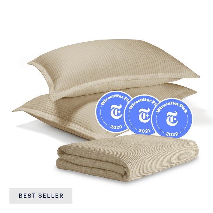 Textured Cotton Coverlet & Shams Set