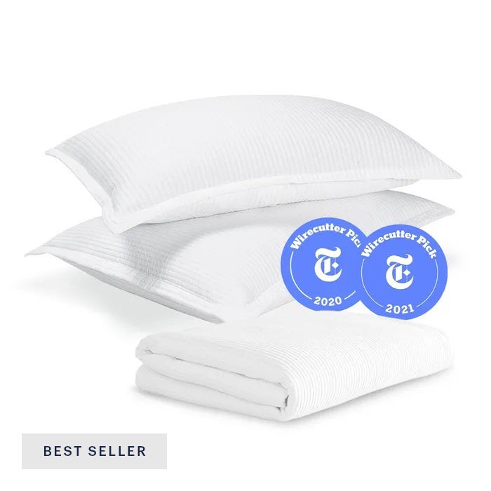 Textured Cotton Coverlet & Shams Set