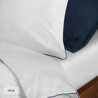 Turin Piped Edge Duvet Cover & Shams Set