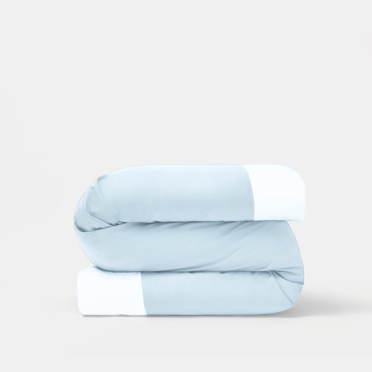 Reversible Color Block Sateen Duvet Cover