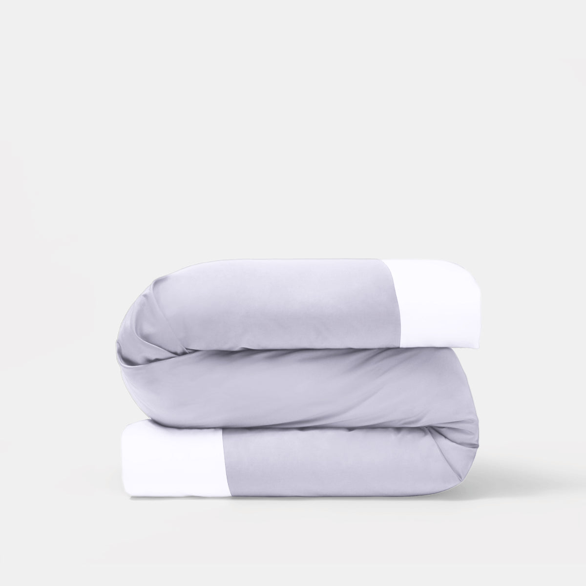 Reversible Color Block Sateen Duvet Cover