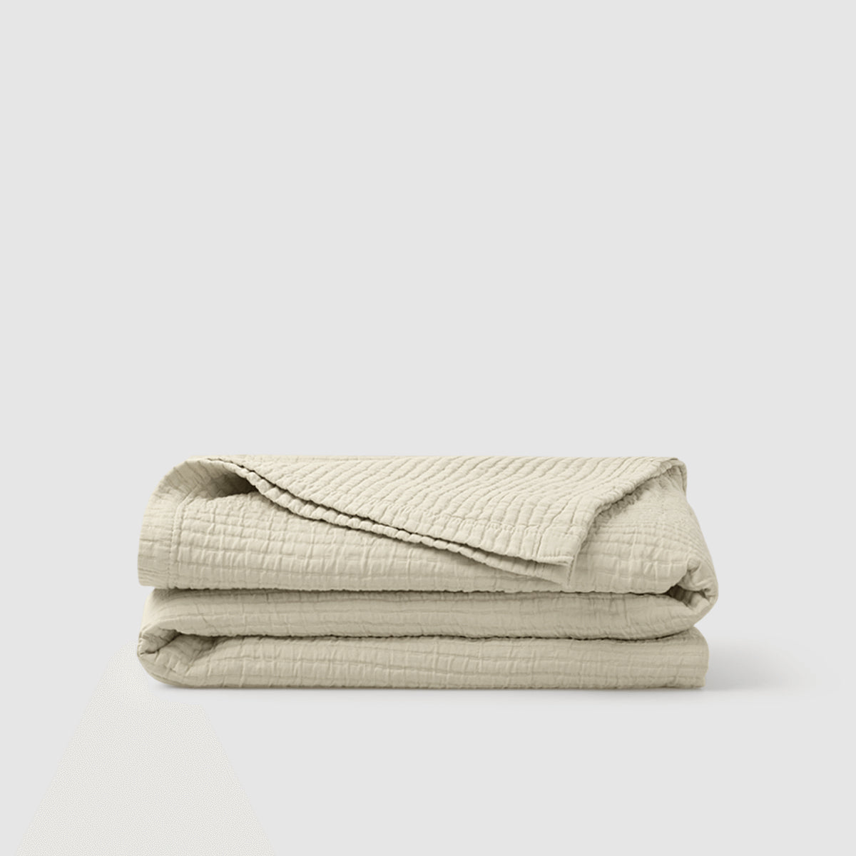 Textured Cotton Coverlet