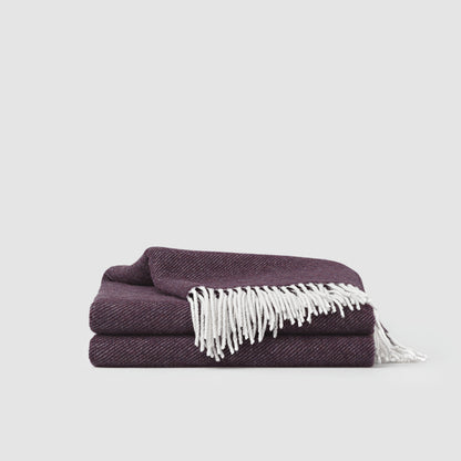 Wool Fringe Throw