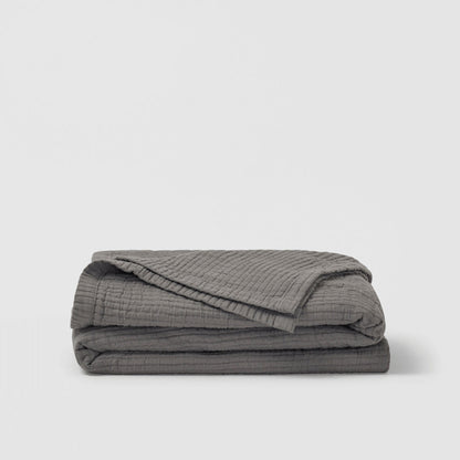 Textured Cotton Coverlet