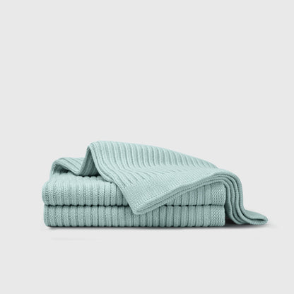 Cotton Ribbed Oversized Throw