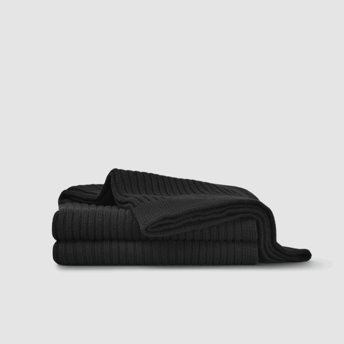 Cotton Ribbed Oversized Throw