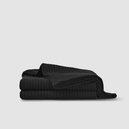 Cotton Ribbed Oversized Throw