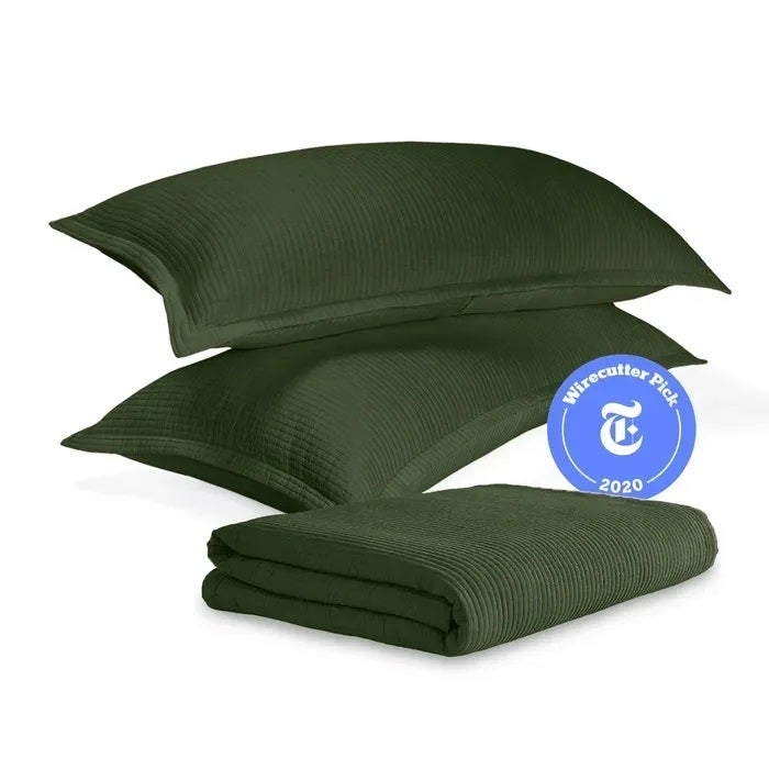 Textured Cotton Coverlet & Shams Set