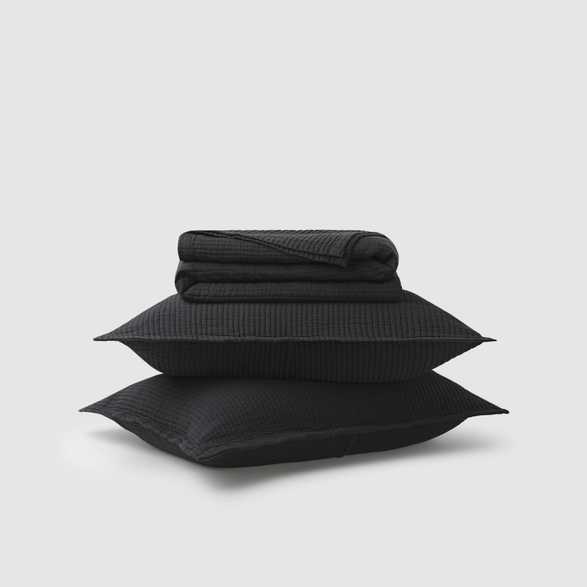 Textured Cotton Coverlet & Shams Set