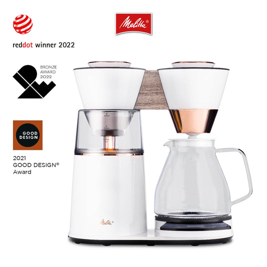 Melitta® Vision™ 12-Cup Luxe Drip Coffee Maker | Copper White | Auto, Programmable