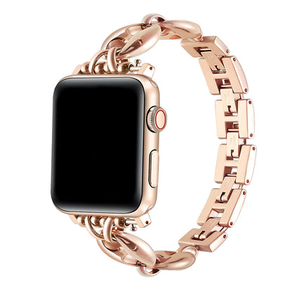 Poppy Stainless Steel Link Band for Apple Watch