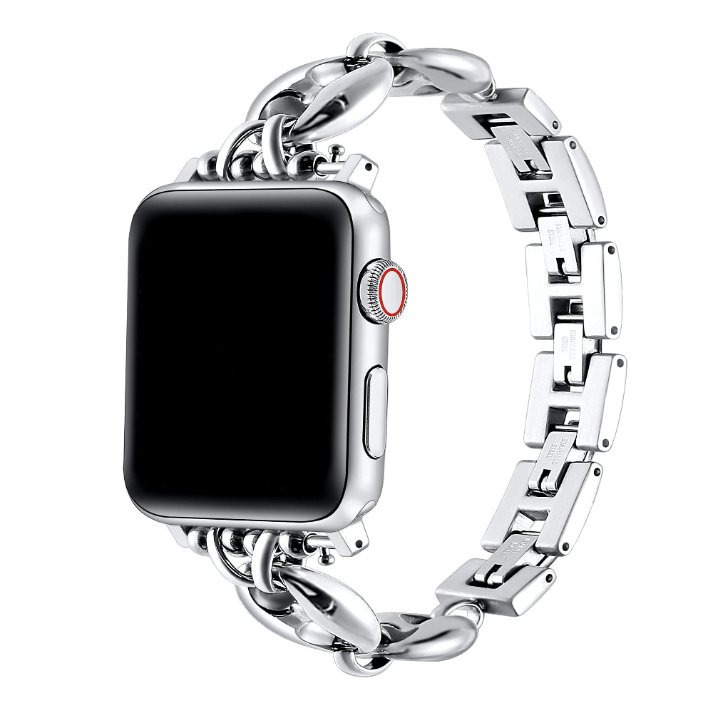 Poppy Stainless Steel Link Band for Apple Watch