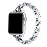Poppy Stainless Steel Link Band for Apple Watch