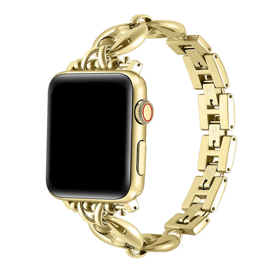 Poppy Stainless Steel Link Band for Apple Watch
