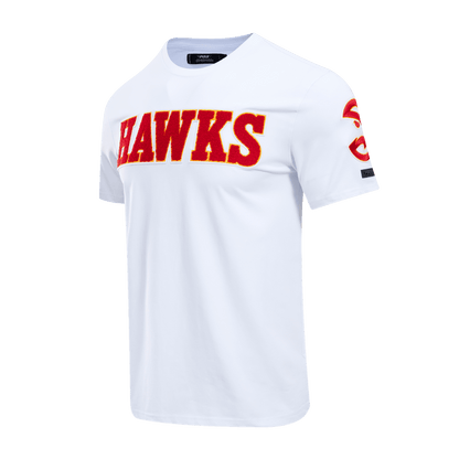 NBA ATLANTA HAWKS CLASSIC CHENILLE MEN'S TEE (WHITE)