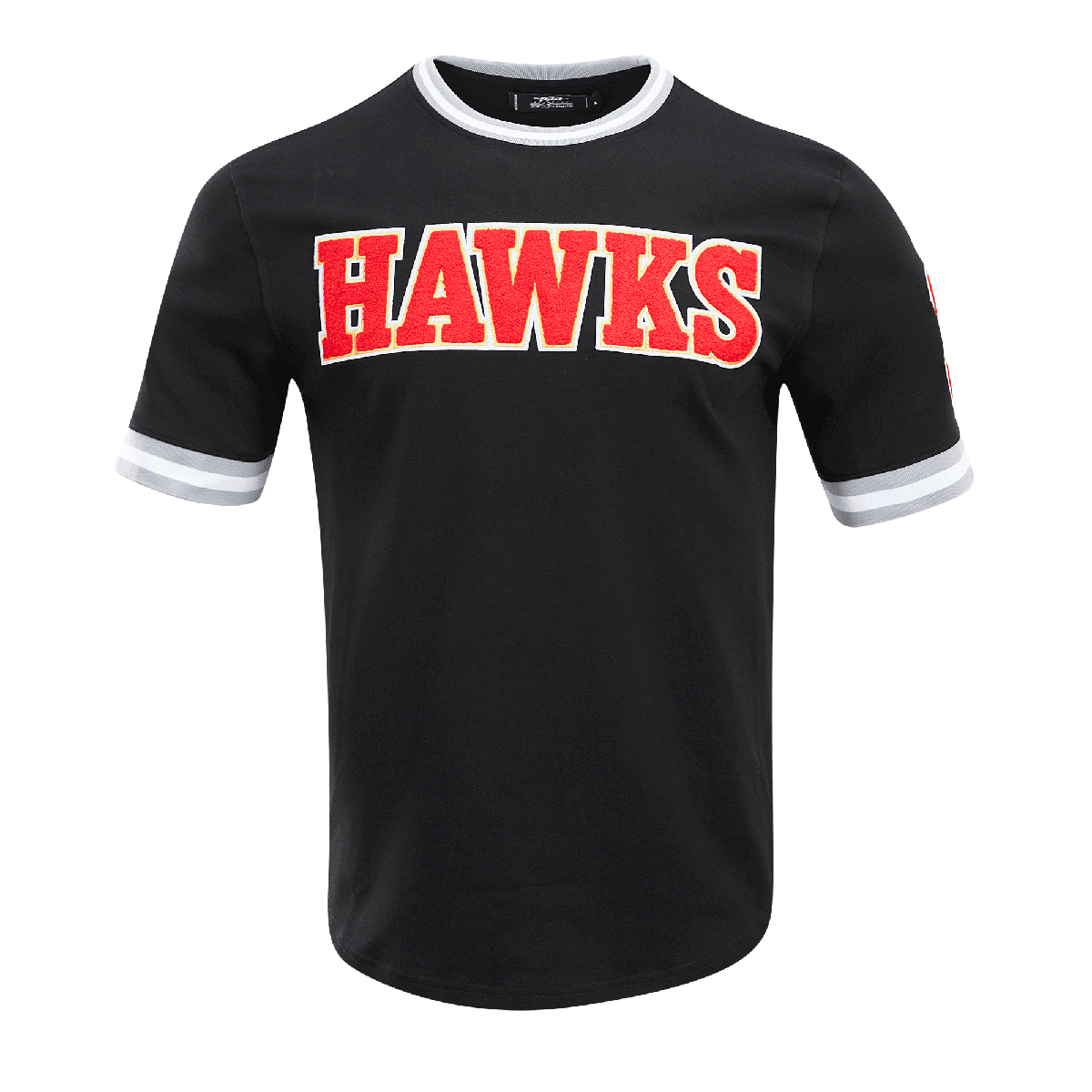 NBA ATLANTA HAWKS CLASSIC CHENILLE MEN'S TEE (BLACK)